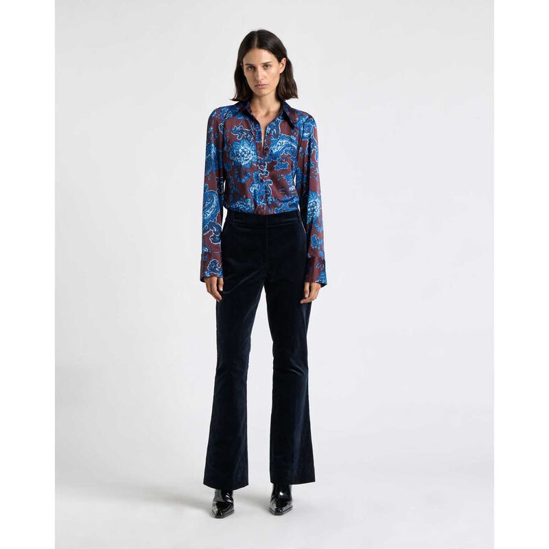 Cue Stretch Velvet Straight Leg Pant image number 2
